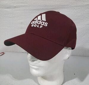 Adidas Golf Hat Strapback Cap Burgundy Red One Size Fits Most Adjustable